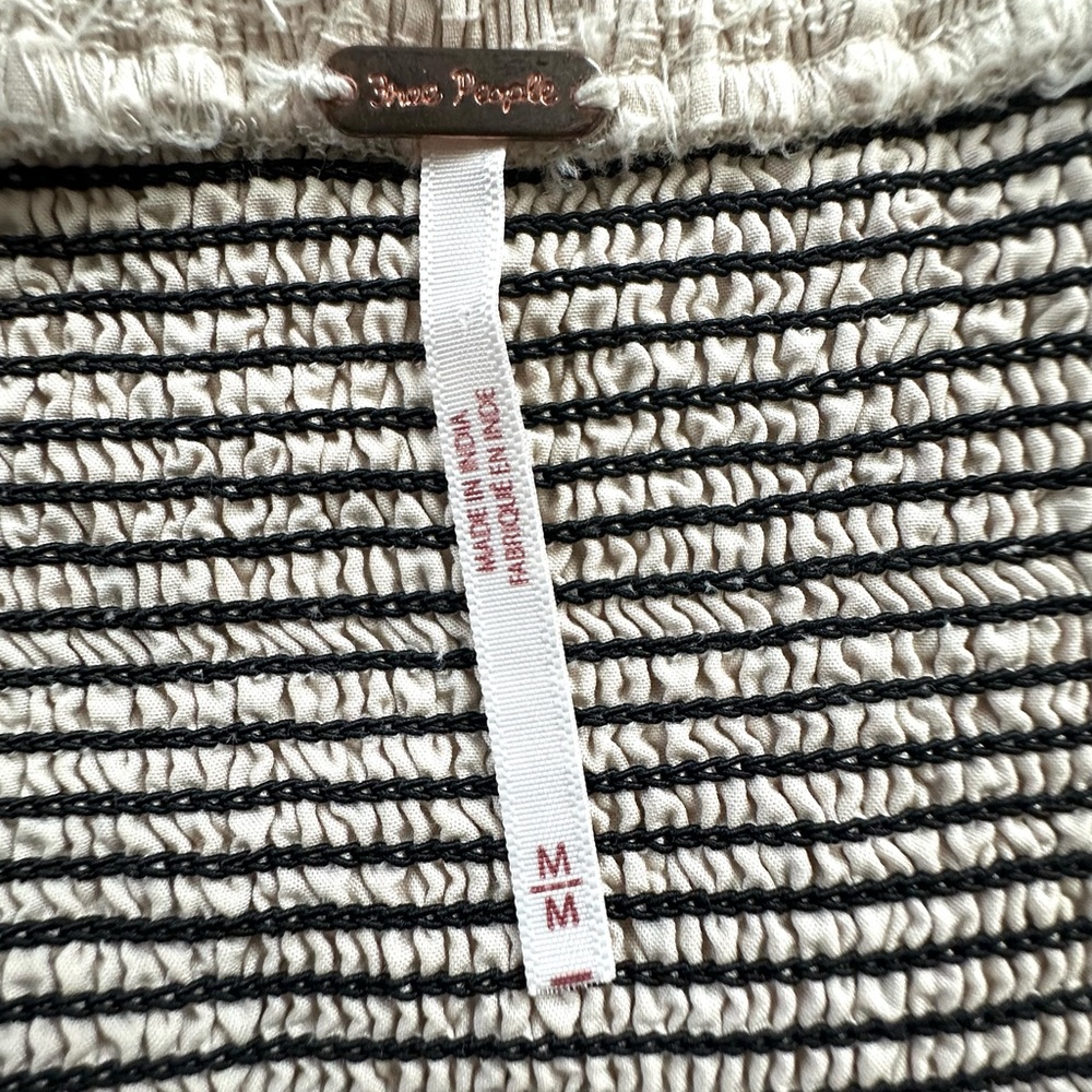 Free People Cream Maxi Dress with Black Accents - Picture 5 of 6